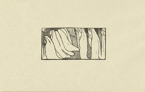 Illustratie bij gedicht uit dichtbundel Sagesse van Paul Verlaine Bilgelik için oyulmuş ahşabın denemesi Deneme (dizi başlığı) by Maurice Denis