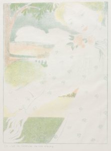 Aşk: Pl. 8 Ve Ellerin Okşaması Aşktır: Pl. 8, Et cest la caresse de ses şebekesi, 1898 by Maurice Denis