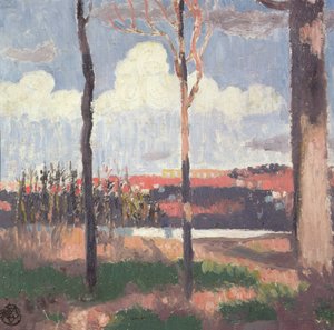 Pecq'ten görülen Marly Su Kemeri by Maurice Denis