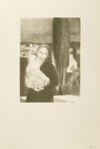 Maternite au cypres (Bir Selvi Ağacının Altında Anne ve Çocuk) by Maurice Denis