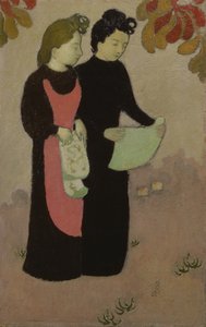 İki Kız Kardeş, 1892 (panel) by Maurice Denis