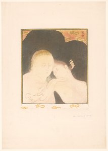 Kadın sarılma genç adam by Maurice Denis