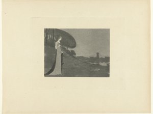 Kadın manzara karmosin Üç program projesi (dizi başlığı) Deneme (dizi başlığı) by Maurice Dumont
