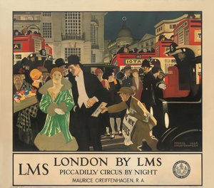LMS ile Londra, Gece ile Piccadilly Circus