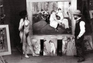 Henri de Toulouse-Lautrec atölyesinde by Maurice Guibert