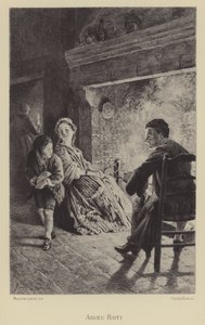 Güle güle kızartma (gravür) by Maurice Leloir