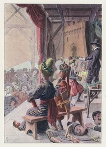 Gil Blas için çizim (renkli taş) by Maurice Leloir