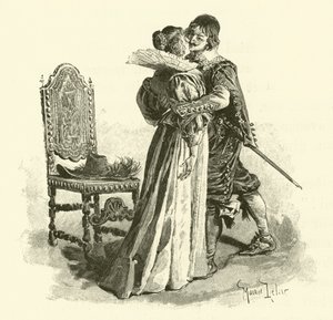 Üç Silahşörler için İllüstrasyon (gravür) by Maurice Leloir