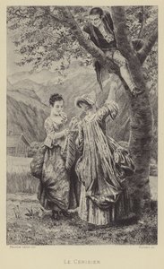 Kiraz ağacı (gravür) by Maurice Leloir