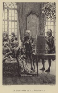 Mareşal portresi (gravür) by Maurice Leloir