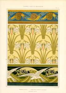 Deniz Hayvanları, Yusufçuklar ve Martılarla Bordürler ve Yüzey Desenleri (lito)