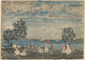 Sahildeki Figürler by Maurice Brazil Prendergast