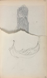 İtalyan Eskiz Defteri: Gondol (sayfa 46) by Maurice Prendergast