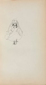 İtalyan Eskiz Defteri: Ayakta Duran Kız (sayfa 257) by Maurice Prendergast