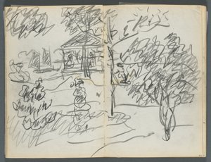 Eskiz defteri, The Dells, N° 127, sayfa 066  67: Manzara by Maurice Prendergast