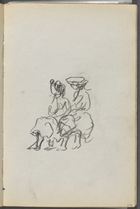 Eskiz Defteri, The Dells, N° 127, sayfa 119: Oturan İki Figür by Maurice Prendergast