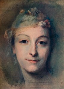 Matmazel Fel, c1756 by Maurice Quentin de La Tour