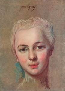 Matmazel Puvigny, c1749 by Maurice Quentin de La Tour