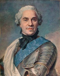 Saksonya Mareşali, c1748 by Maurice Quentin de La Tour