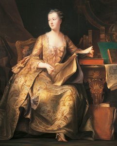 Marquise de Pompadour'un Portresi, 1755 dolayları (resim)