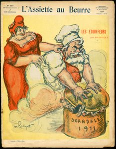 “L'Assiette au Beurre” kapağı, 557 numara, Renklerde Hiciv by Maurice Radiguet