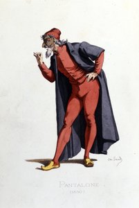 Kostüm ve tiyatro karakteri: Pantalone (en fr. Pantalone, doktor) “Masques et bouffons”tan (İtalyan komedisi: Commedia dell'arte) esinlenmiştir.