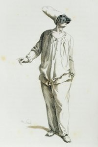 Maurice Sand (1823-1889) tarafından 1800 yılında Pulcinella by Maurice Sand