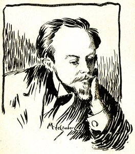 Gustave Le Rouge, c.1899 (oyma ahşap) by Maurice Walter Edmond de Lambert