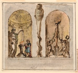 Çizim, Boyalı Duvar Dekorasyonu, 1800-1830