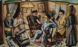 Maskeli Balodan Önce, 1922. by Max Beckmann