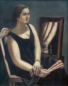 Minna Beckmann-Tube Portresi by Max Beckmann