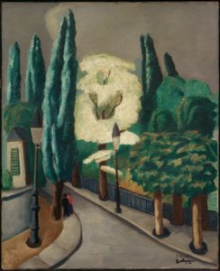 çiçek açan akasya by Max Beckmann