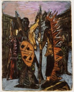 Hintli oynayan çocuklar by Max Beckmann