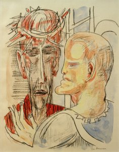 MESİH VE Pilate (Mesih ve Pilatus) by Max Beckmann