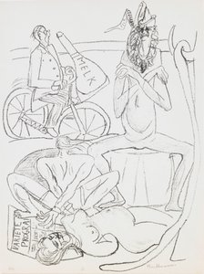 Sirk, “Day and Dream” portföyünden 12 numaralı plaka by Max Beckmann