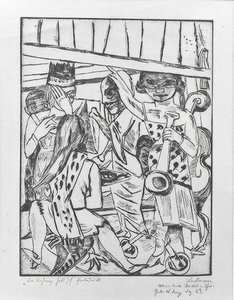 perde açılır by Max Beckmann