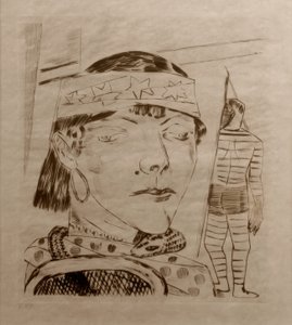 yılan kadın by Max Beckmann