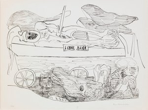 Dream of War, “Day and Dream” portföyünden 10. plaka by Max Beckmann