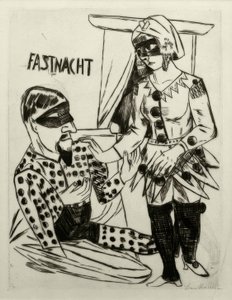 Mardi Gras by Max Beckmann