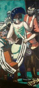 Mardi Gras Paris by Max Beckmann