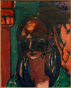 Maskeli kadın by Max Beckmann