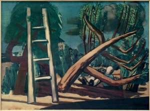 Büyük fırtına manzarası by Max Beckmann
