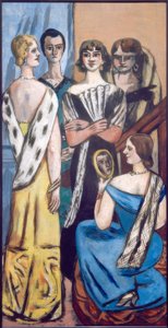 Kadınların büyük resmi (beş kadın) by Max Beckmann