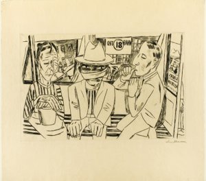 Tramvayda by Max Beckmann