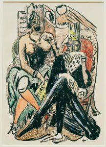 Kral ve Demagog by Max Beckmann