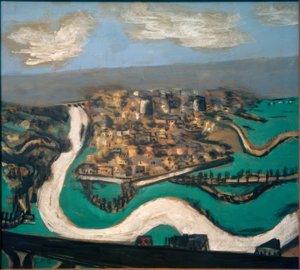 Saint-Germain yakınlarındaki manzara by Max Beckmann
