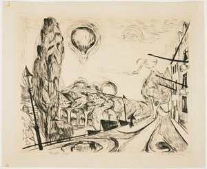 Balonlu Manzara by Max Beckmann