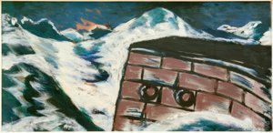 Fırtınada iniş iskelesi by Max Beckmann