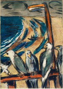 Fırtınadaki martılar by Max Beckmann