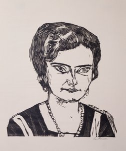 Bayan HM'nin Portresi (Naila) by Max Beckmann